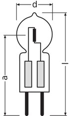 Halogenová žárovka LEDVANCE HALOSTAR PRO 60 W 12 V GY6.35