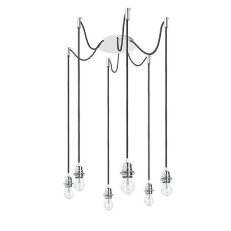 KOMBIX 6 závěsná sada BZ+ČK+CHO 230V E27 6x28W RENDL R11780