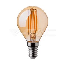 LED Bulb - 4W Filament  E14 P45 Amber 22