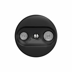 Účastnická zásuvka GREENLUX KLIKLAP C/TV/P Black, TV+R (průběžná)