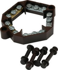 Krabicová rozvodka + svorka, IP65, PVC, 89x89x52,5mm, 6x průchodka 6457-14 S