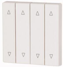 CWIZ-04/57 Kryt RF tlačítka 4x1/4 55x55mm Nahoru-dolů Alpská bílá lesklá 184597