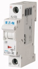 Jistič PL7-C1/1-DC-DC, char. C, 1-pólový, 10kA, 1A EATON 264851