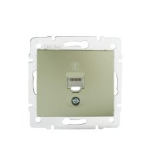 Telefonní zásuvka DOMO RJ11 šampaňské 25046 Kanlux