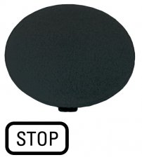 Eaton M22-XDP-S-GB0 Tlačítková výplň do hřibového tlačítka, STOPP, černá