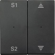 Kryt snímače dvojtlačítka S1/S2 U/D Systém-M antracit mat SCHNEIDER MEG5227-0414