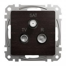 Sedna D/E TV-R-SAT zásuvka koncová 4dB, Wenge SCHNEIDER SDD181481