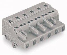 Pružinová svorka CAGE CLAMP 2,5mm2 šedá 4pól. WAGO 231-204/008-000