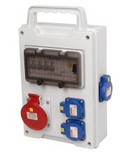 Zásuvková skříň EB 401000.1 /8M EasyBOX IP44 jištěná s chráničem 40/4/003 eb570