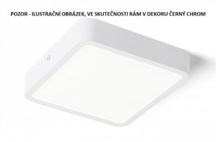 HUE SQ 17 stropní černý chrom 230V LED 18W 3000K RENDL R12811