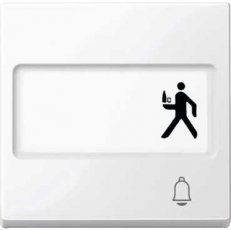 Schneider MTN3365-0325 Kryt s popisovým polem a se symbolem zvonek, System M, active