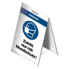 Lepenkový stojan VSTUP POUZE S MASKOU! CIMCO 182810
