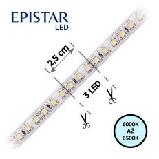LED pásek 120LED/m 2835 IP65 6000-6500 K bílá 12V 10m FK TECHNICS 4738242-60