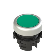 Tlačítko, 20 mm, zelené, bez symbolu, chromový kroužek PIZZATO E21PU2R4290