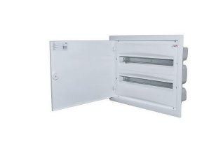 Zapuštěná rozvodnice s plechovými dvířky ERP24-2 48M (2x24) IP40 ETI 001101293