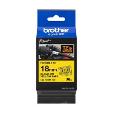 BROTHER TZe-FX641, žlutá / černá, 18 mm,  s flexibilní páskou