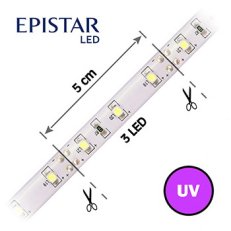 LED pásek s UV čipy 60LED/m, 3528, IP20, 12V, 5m FK TECHNICS 4731652-60