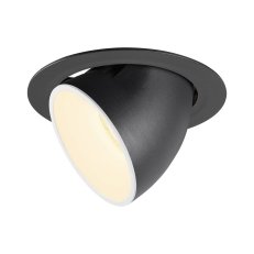 NUMINOS GIMBLE XL, zápustné stropní svítidlo černé/bílé 3000 K 40° SLV 1006051