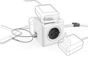 PowerCube EXTENDED USB šedá