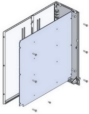 Montážní panel KVR-MP 2, s pozinkovaným povrchem, pro KVR 2 ETI 001601633