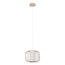 Závěsné svítidlo TERRAROSA E27 d285 písková/bílá 1X40W EGLO 900867