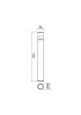 Sloupkové svítidlo FRED ST H75 E27 1x max.20W IP54 DB REDO 90048