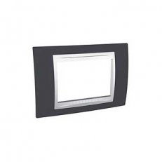 Unica Allegro Krycí rámeček trojmodulový, Slate/Polar SCHNEIDER MGU6.103.877