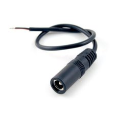 Napájecí konektor pro LED pásy, zdířka 5,5mm, balení 1ks, sáček SOLIGHT WM73-1