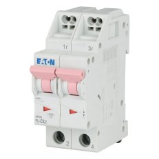PLI-C2/2 Jistič PLI (bezšroubové svorky nahoře) char C 2-pólový 10kA 2A 101294