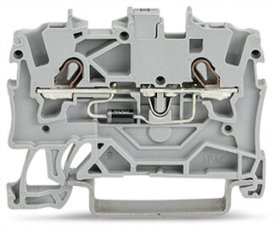 Svorka pro moduly 2 vodiče s diodou 1N4007 šedá 1,5mm2 WAGO 2001-1211/1000-411