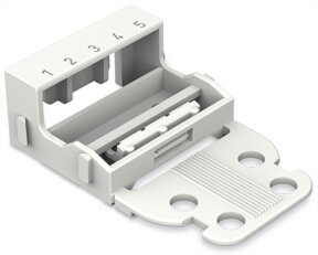 Upevňovací adaptér pro 5vodičové svorky řada 221 4mm2 bílá WAGO 221-525