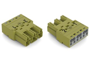 Zástrčka 3pól. Kód. B světle zelená WAGO 770-273/073-000