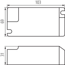Transformátor BLINGO DRV40W1-10V BK, stmívatelný, KANLUX 37268