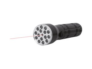 LASER LED svítilna a laser ukazovátko, černá PANLUX RSL-15L/C