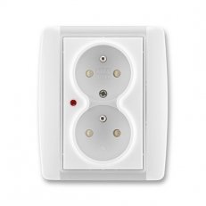 ABB Element 5592E-C02359 01 Zásuvka dvojnásobná,s ochranou před přepětím