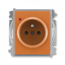 ABB Element 5599E-A02357 07 Zásuvka 1násobná s clonkou,s ochranou před přepětím