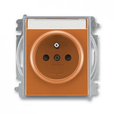 ABB 5519E-A02352 07 Zásuvka 1násobná chráněná,s clonkami,s popisovým polem