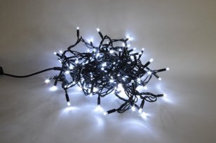 LED vánoční řetěz venkovní 28m 180LED studená bílá