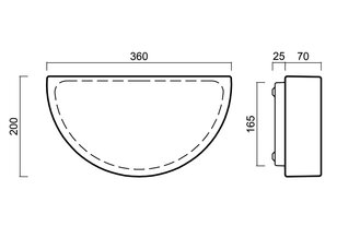 Přisazené svítidlo NARA 1 2x7W IP43 ON/OFF SKLO OPAL bílá OSMONT NAR44240