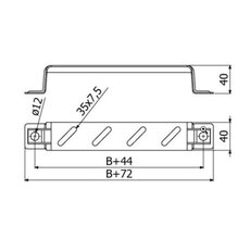 Držák nástěnný stupačkový LINEAR+ DNL-B 200 ''ŽZ'' ARKYS ARB-12510176