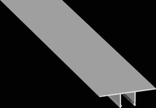 Hliníkový profil AL-PROFIL FALCO SILVER 2M (10-0934-20) GREENLUX GXLP2075