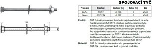 Sada spojovací tyče SST 2 N (nerez) TREMIS V518