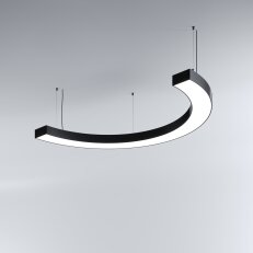 LED Svítidlo MI-SNAKE-06, 65W, 3000K, bez trafa, 24VDC, IP20, černá, 3000K