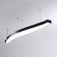 LED Svítidlo MI-WAVE-02, 94W, 3000K, bez trafa, 24VDC, IP20, černá, 3000K
