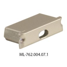Koncovka s otvorem pro PZ, stříbrná barva, 1 ks MCLED ML-762.004.07.1