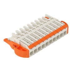1vodičová pružinová svorkovnice, Páčka, Push-in CAGE CLAMP, Světle šedá