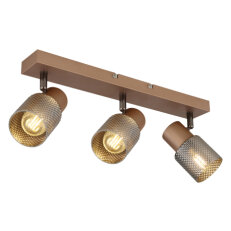 Stropní svítidlo SATELLA kávová 3x40W E14 IP20 GLOBO 54314-3