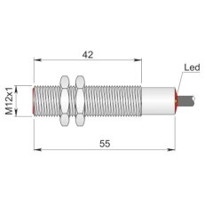Indukční senzory O 12 mm - Atex prach