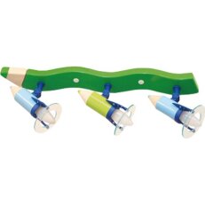 Stropní bodové svítidlo Tužka 3 zelená 3x25W IP20 E14 COMPOLUX 0720507/05