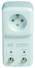 SAT-OVERDRIVE F6 zásuvkový adaptér s přepěťovou ochranou + SAT 6 A A01895